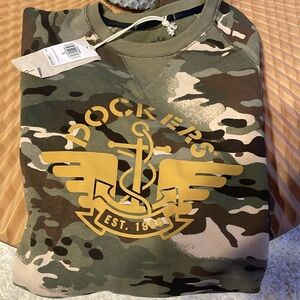 dockers alpha khaki crewneck